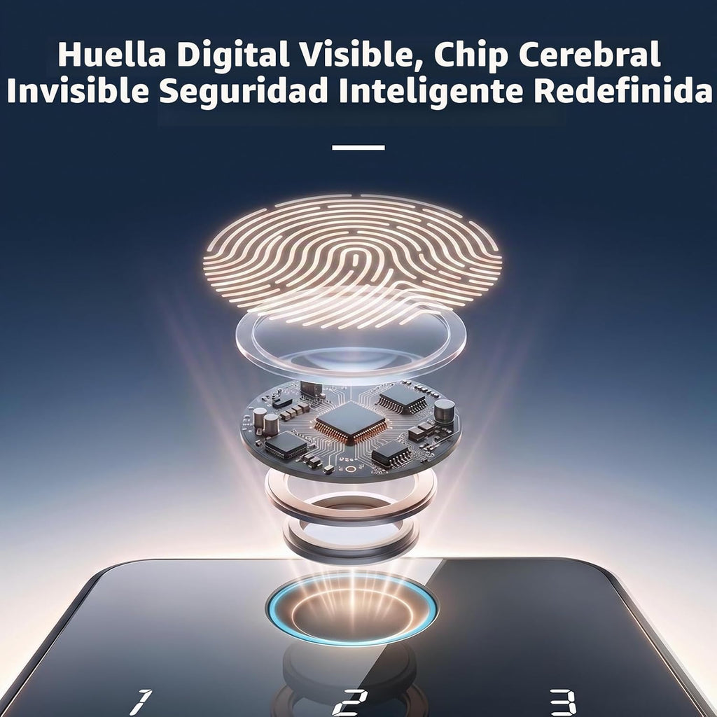 Cerradura de puerta de entrada sin llave, cerradura inteligente biq...