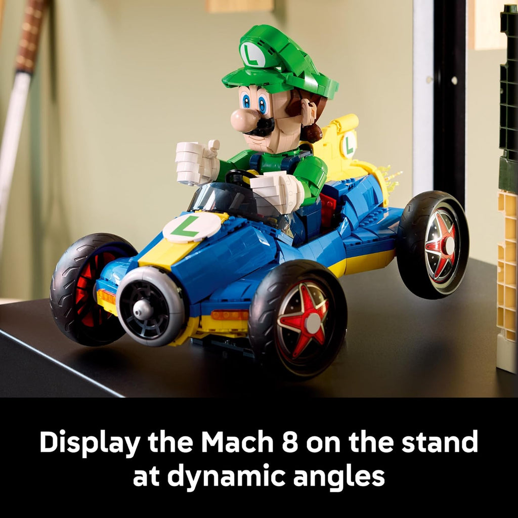 LEGO Mario Kart Luigi &amp; Mach 8 - Juego de construcción para adu...