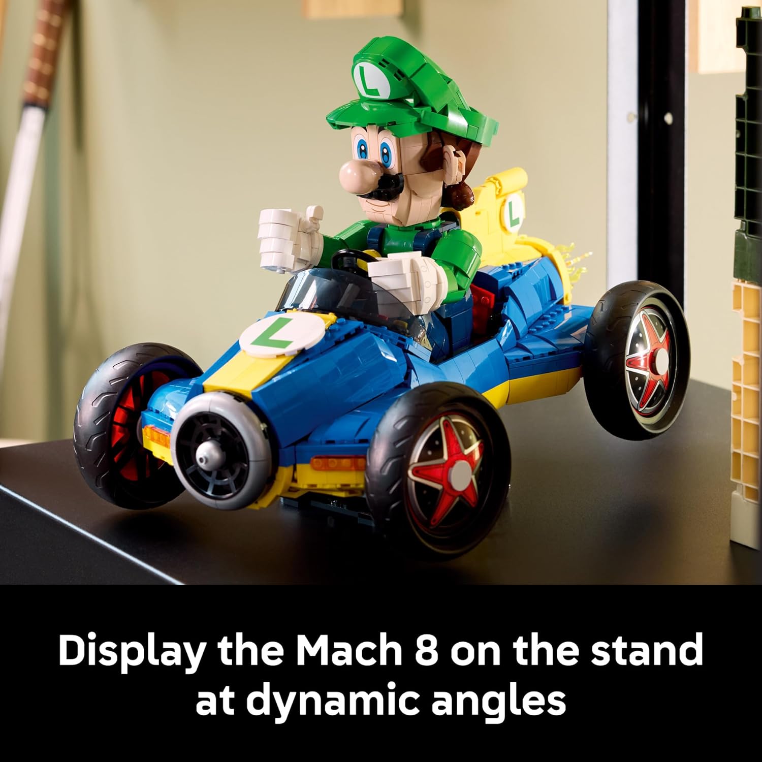 LEGO Mario Kart Luigi &amp; Mach 8 - Juego de construcción para adu...