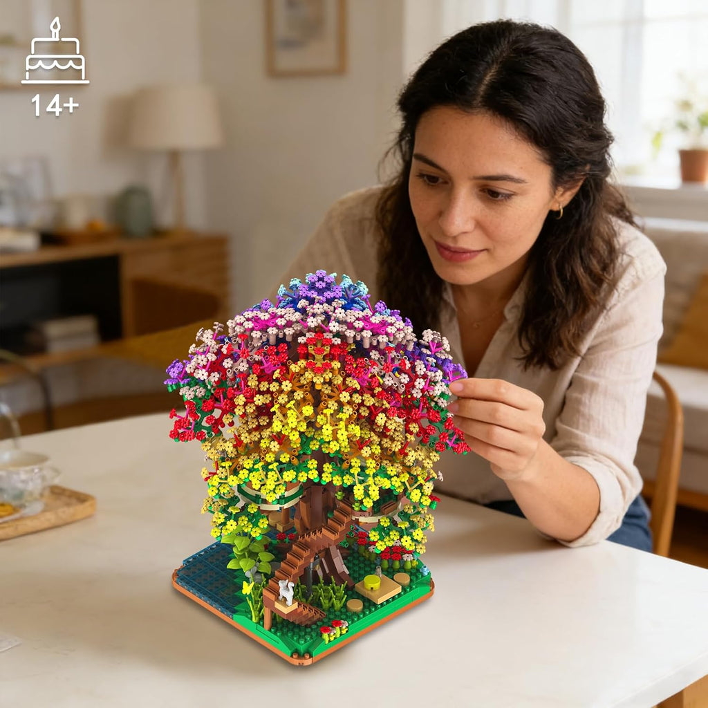 Vziimo Juego de Construcción de Árbol Bonsái de Flor de Cerezo, Set...