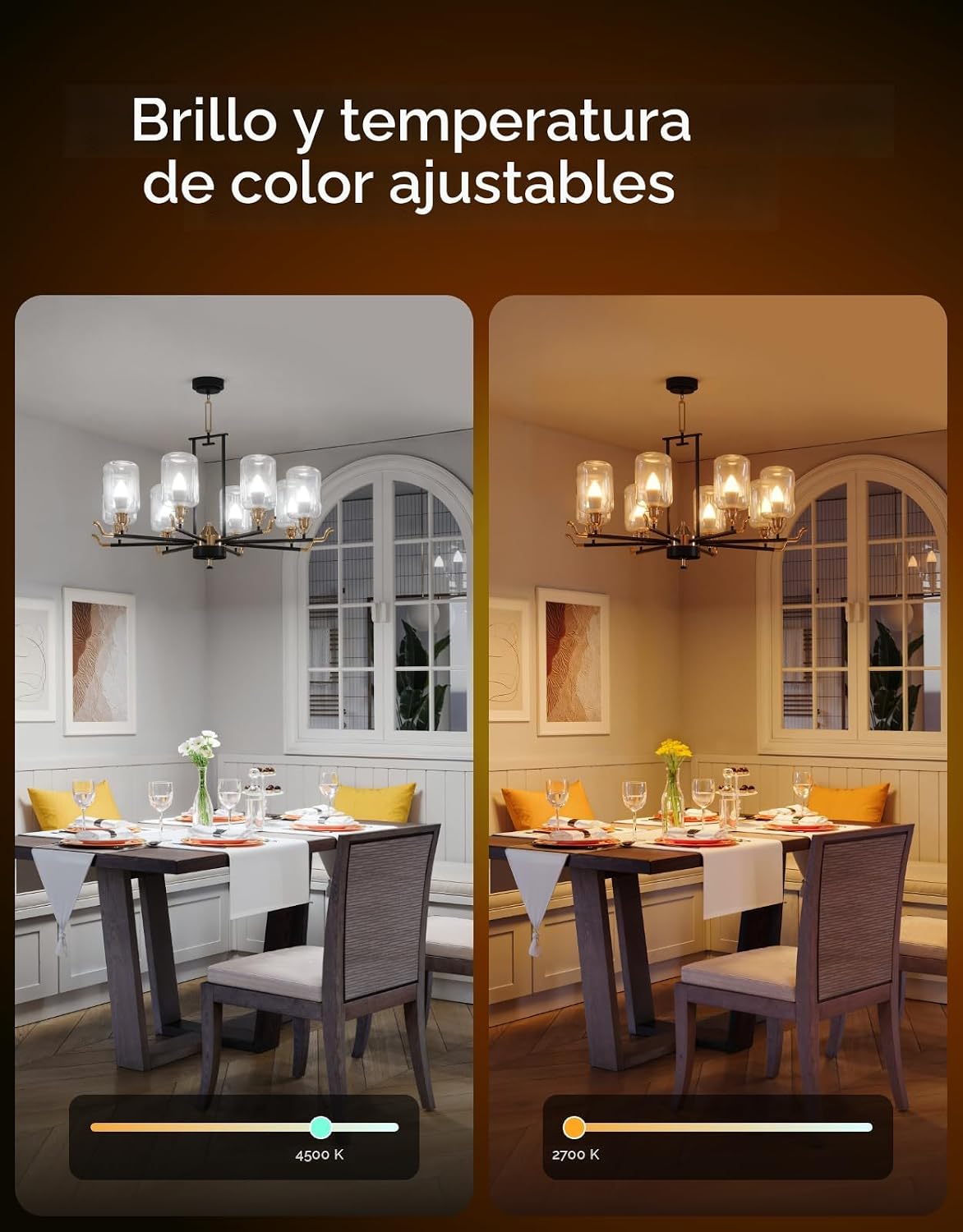 Govee Bombilla LED E12, bombillas inteligentes que funcionan con Ma...