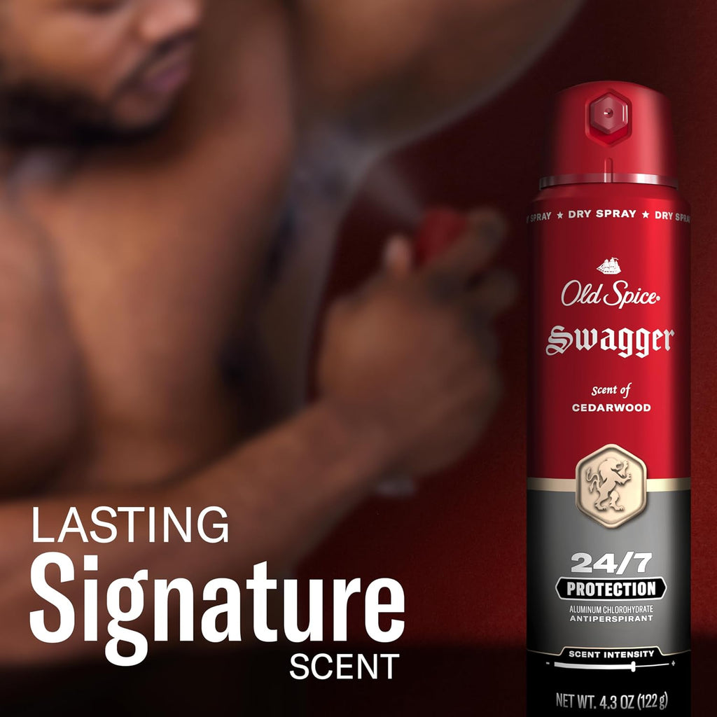 Desodorante antiperspirante en aerosol seco Old Spice para hombres,...