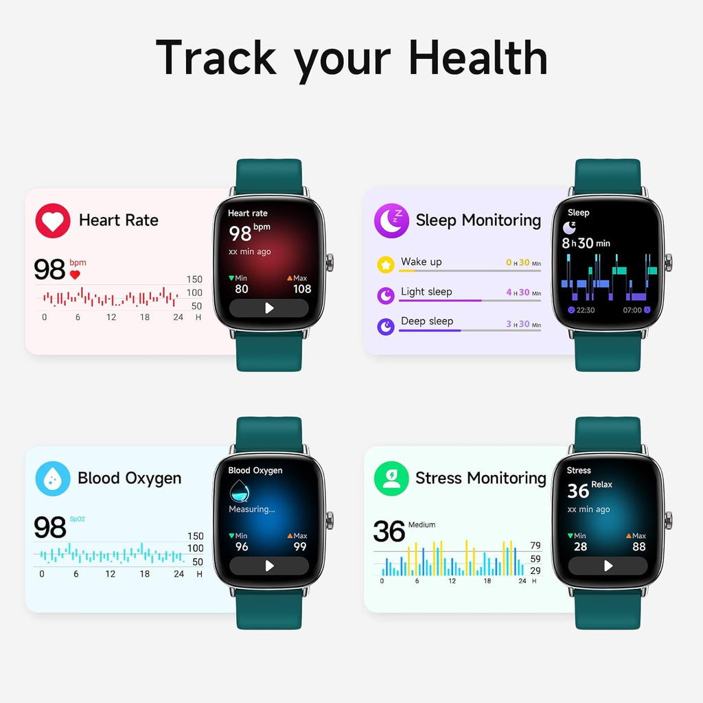 Reloj inteligente para hombres y mujeres, 1.85" HD, reloj intel...