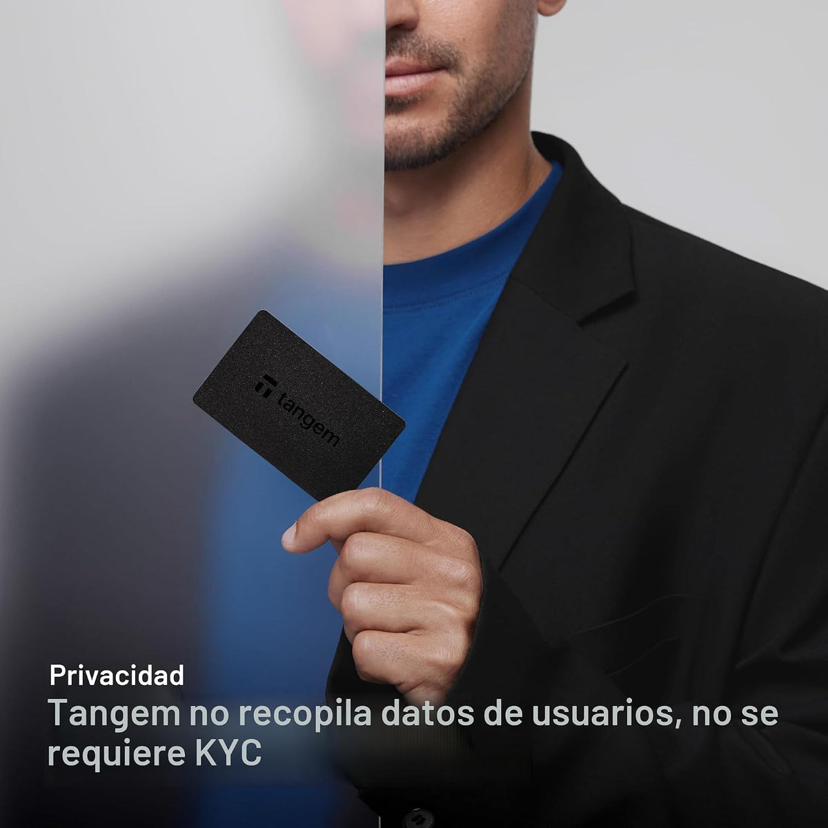 TANGEM Paquete de cartera 2.0 (paquete de 3) + tarjetero de cuero d...