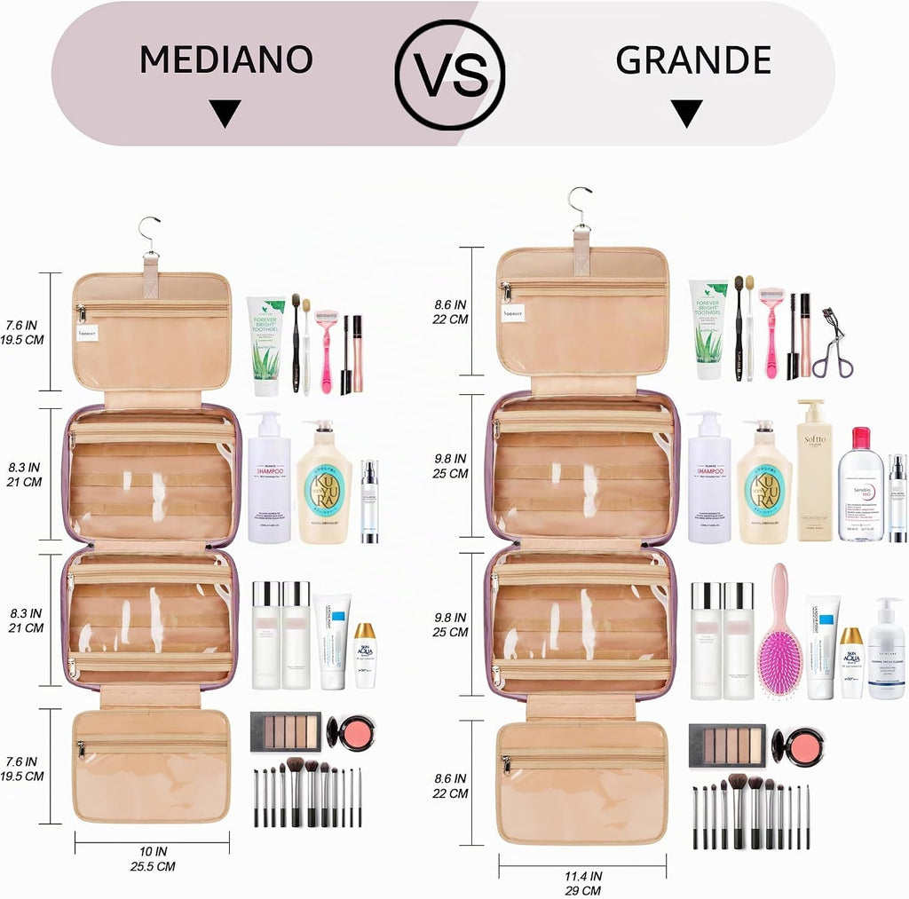 Neceser colgante de viaje para mujeres y hombres, con 6 fundas de b...