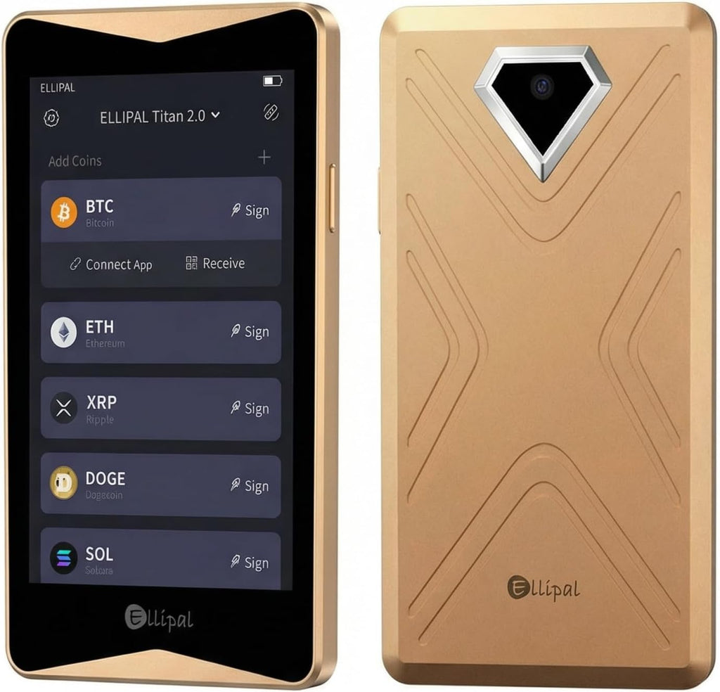 ELLIPAL Titan 2.0 Air-Gapped Crypto Wallet - Cartera fría para Bitc...