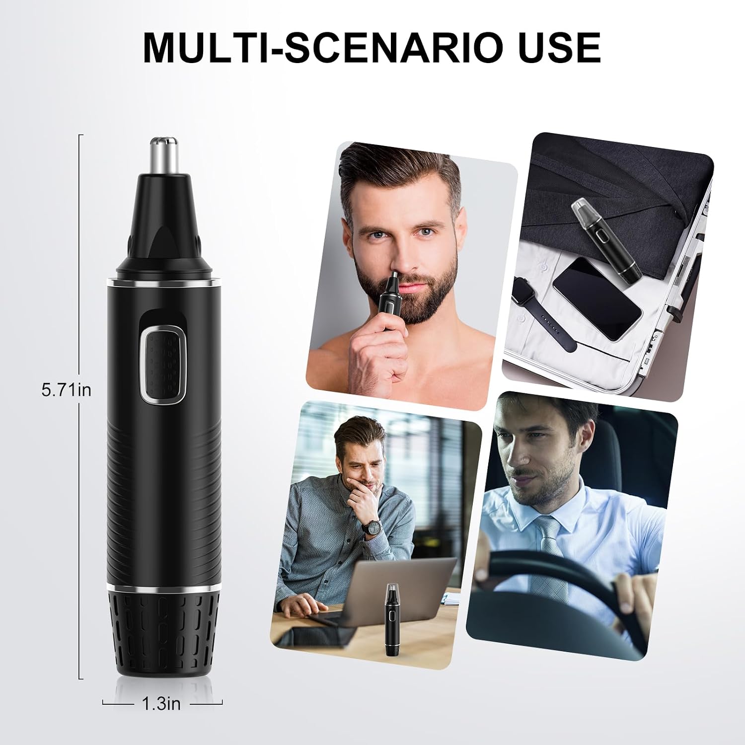XOOMRSCP Recortadora de pelo de nariz para hombres, recortadora de...