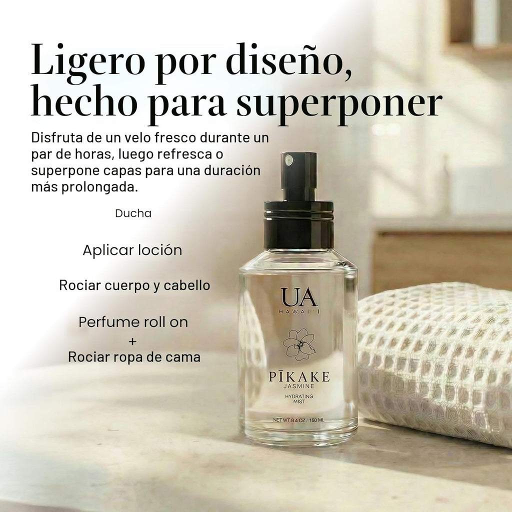 Pikake - Bruma corporal y capilar de Hawái, perfume para el cabello...