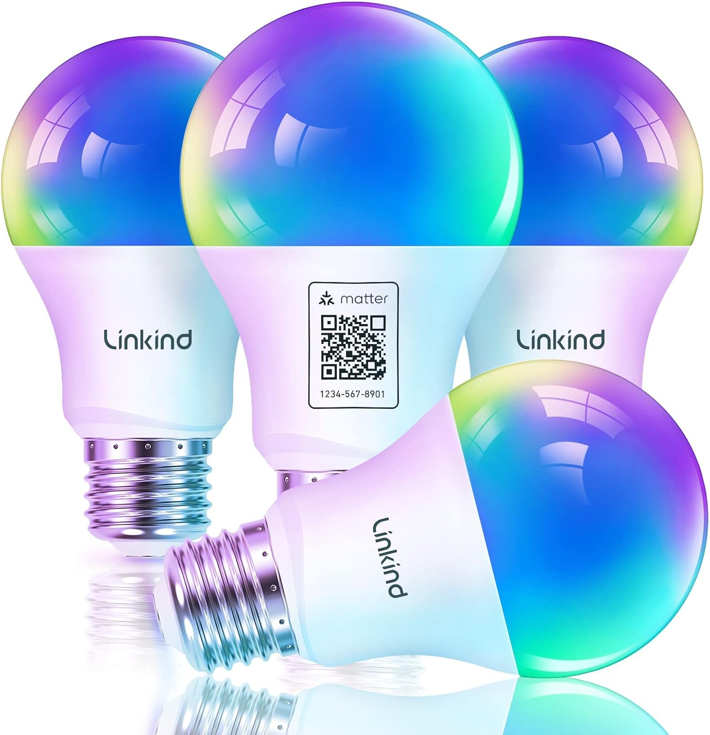 Linkind Matter Bombilla de Luz Inteligente, Bombillas Inteligentes...