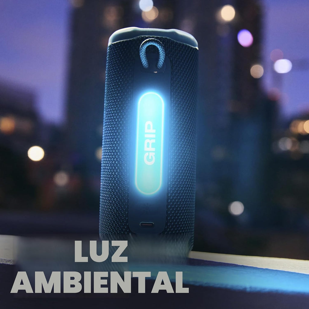 JBL Grip - Altavoz Bluetooth compacto con sonido JBL Pro audaz y lu...