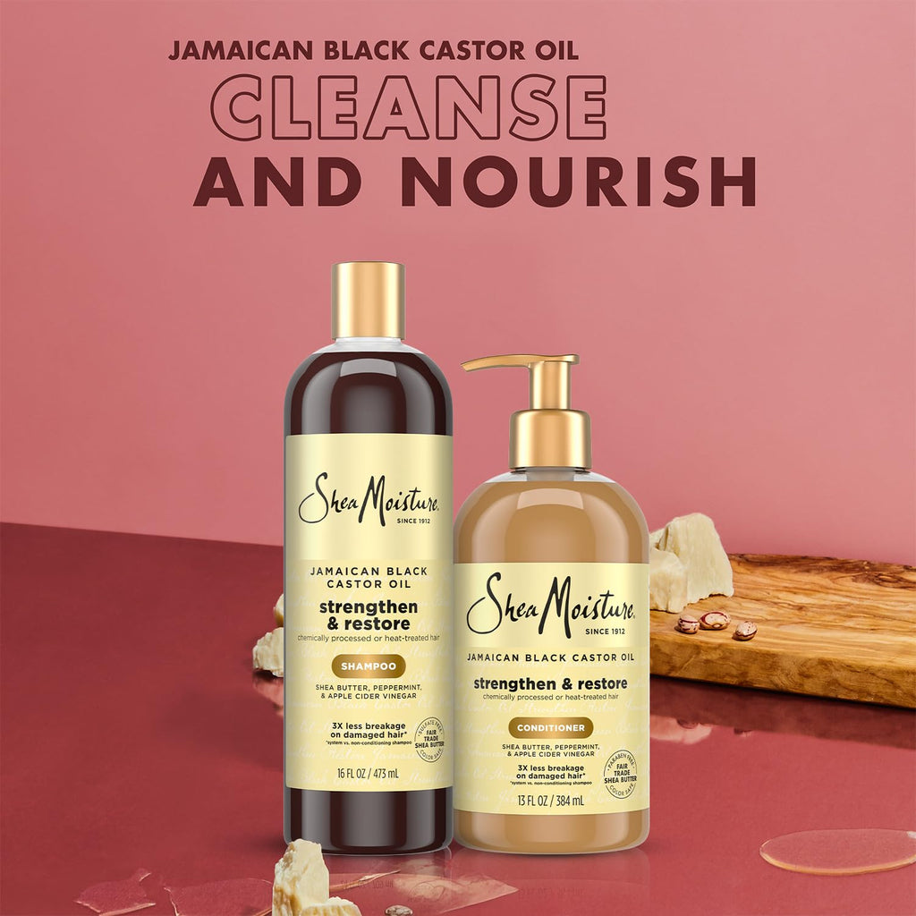 Set de champú y acondicionador de karité SheaMoisture, ayuda a fort...