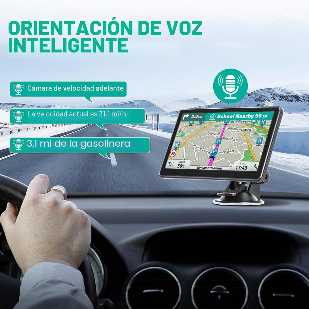 Navegador GPS para coche, camión, RV, sistema de navegación GPS con...