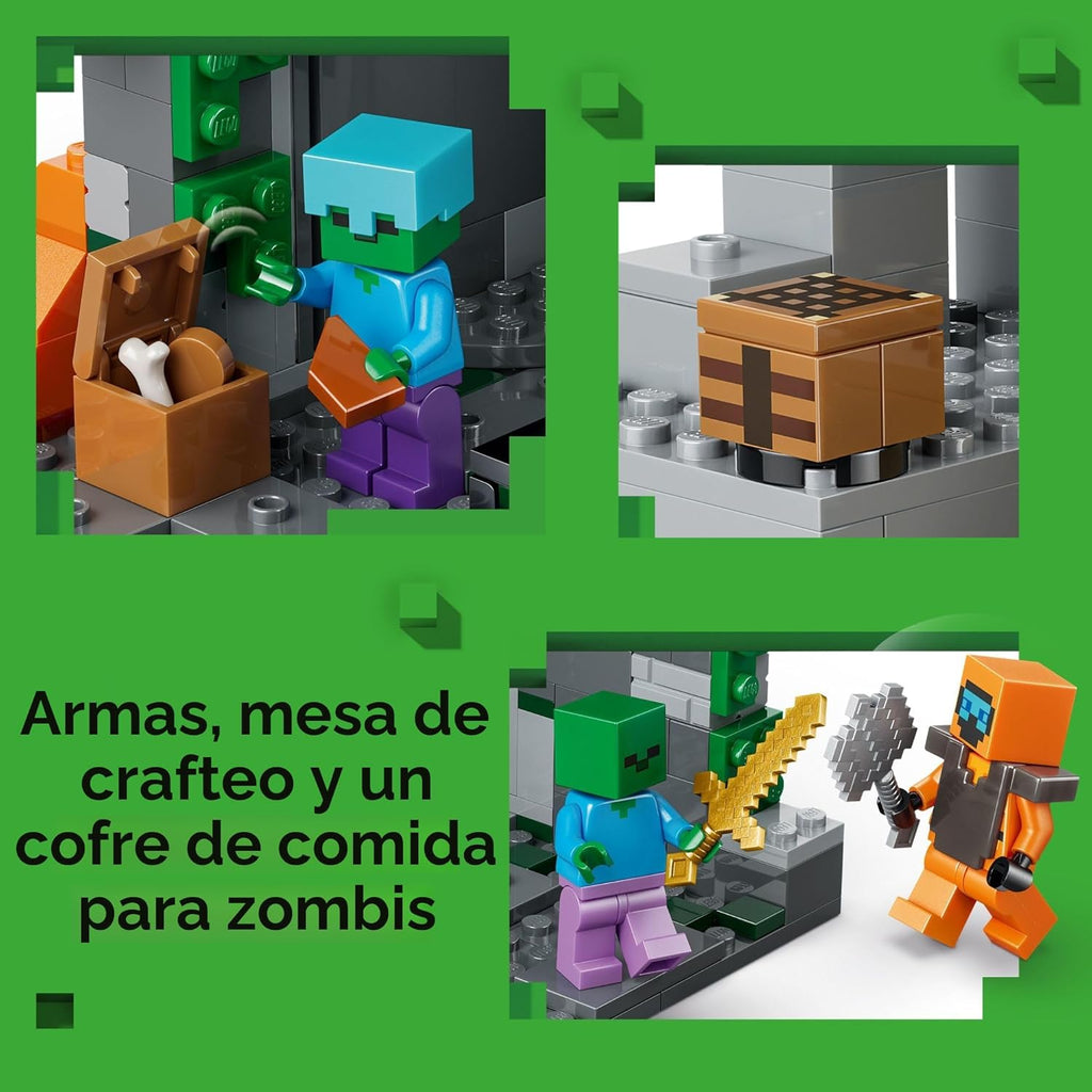 LEGO Minecraft Zombie Dungeon - Juguete de construcción y simulació...