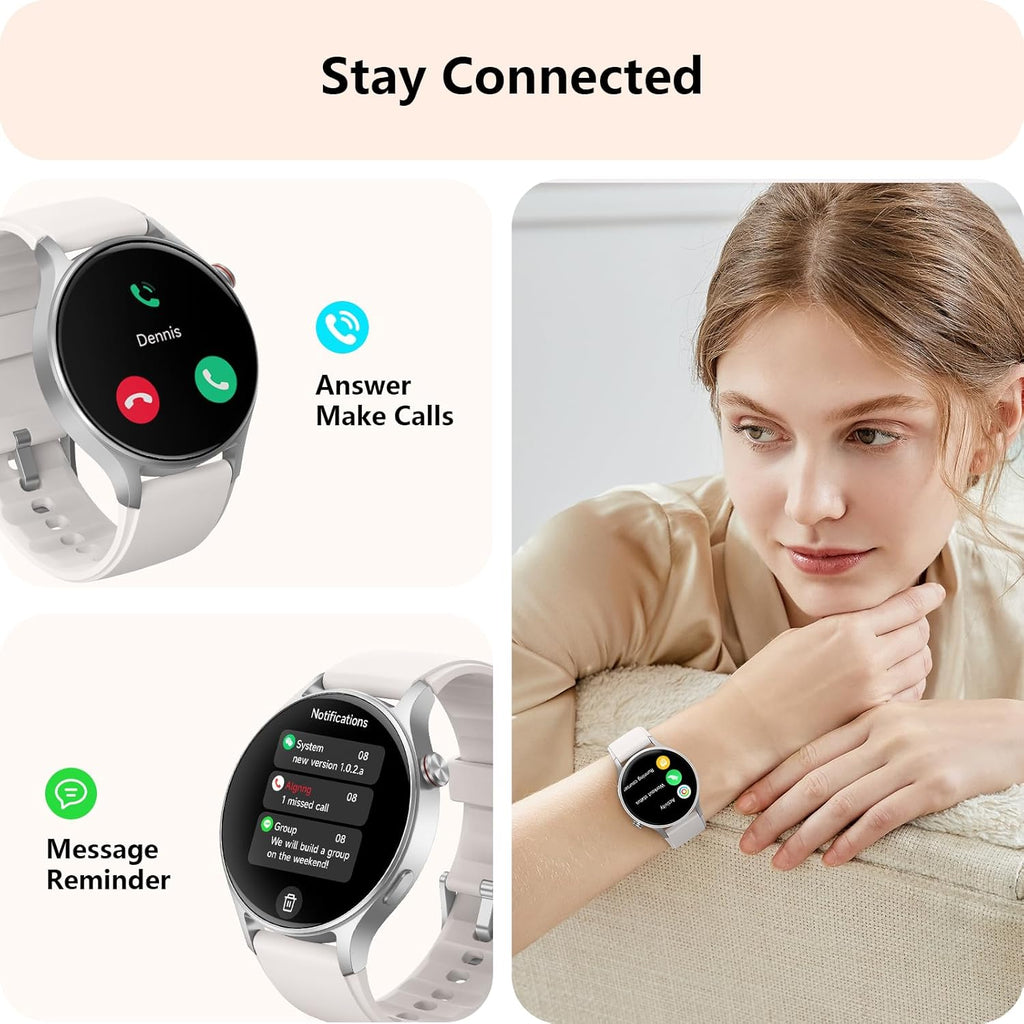 Reloj inteligente para mujeres, responder\/hacer llamadas, rastread...