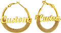 PROSTEEL 12\/16\/24\/32\/40 Pulgadas Aretes de Aro Gruesos para Muj...