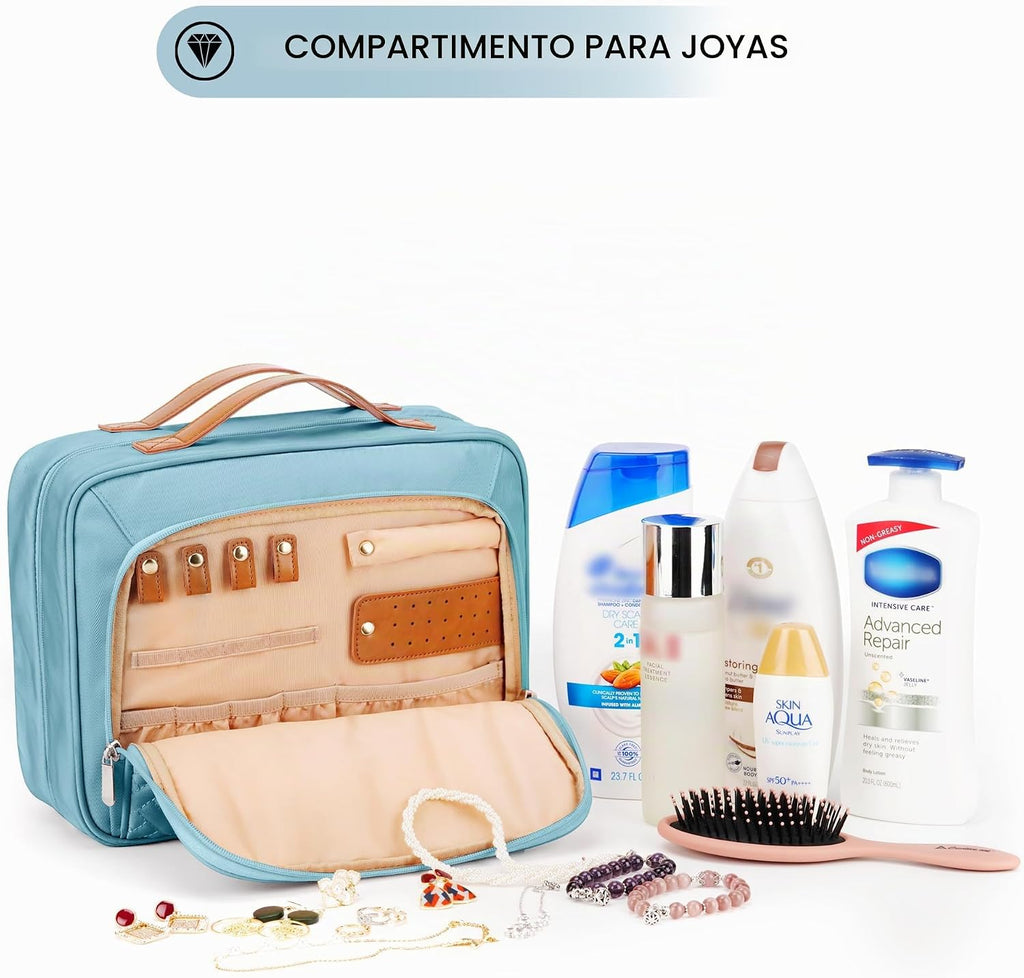 COOSKY Neceser colgante de viaje para mujer, artículos esenciales p...