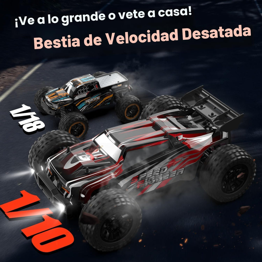 DEERC 9206E DIY Carcasa Extra - Auto RC grande a escala 1:10, 30+ m...