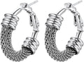 PROSTEEL 12\/16\/24\/32\/40 Pulgadas Aretes de Aro Gruesos para Muj...
