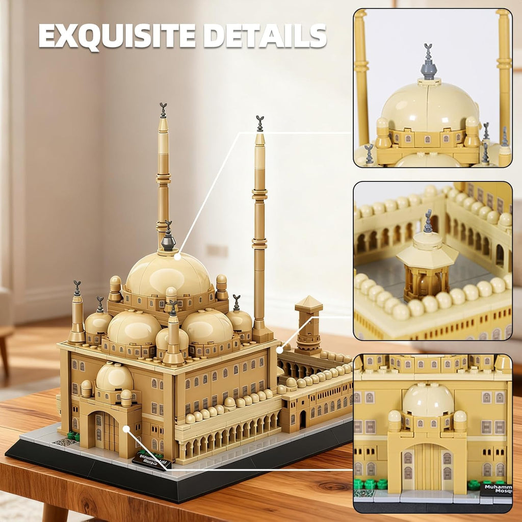 Myth Qholve Egipto Mohammed Ali Mosque Building Blocks, modelo de a...
