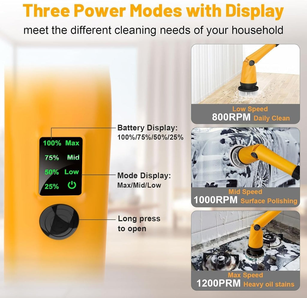 Limpiador eléctrico giratorio de 1500 RPM para batería DeWalt de 20...