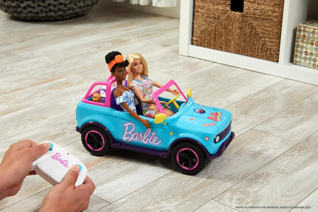 Barbie Hot Wheels RC SUV, vehículo de control remoto que se adapta...
