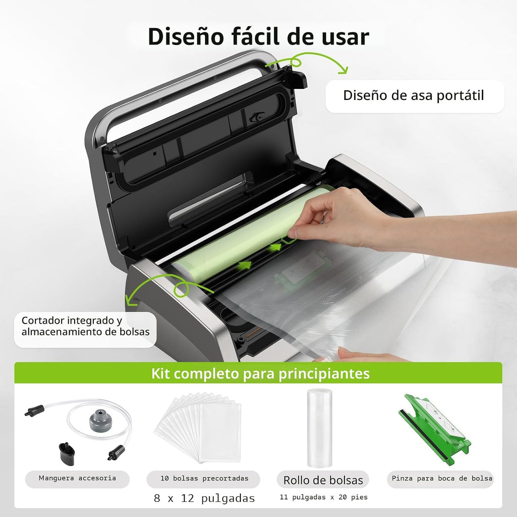 Bonsenkitchen - Máquina selladora al vacío con tecnología Globefish...