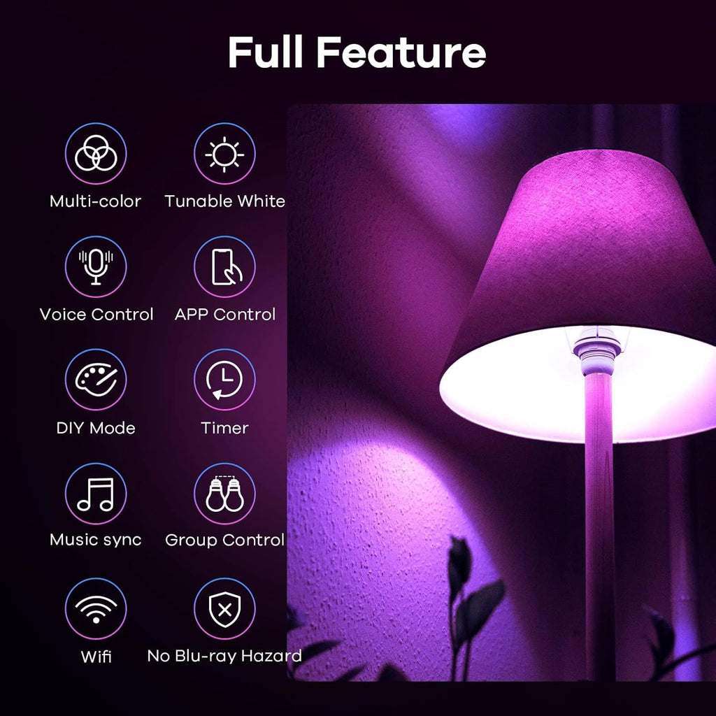 Linkind Matter - Bombilla inteligente que funciona con Alexa\/Apple...