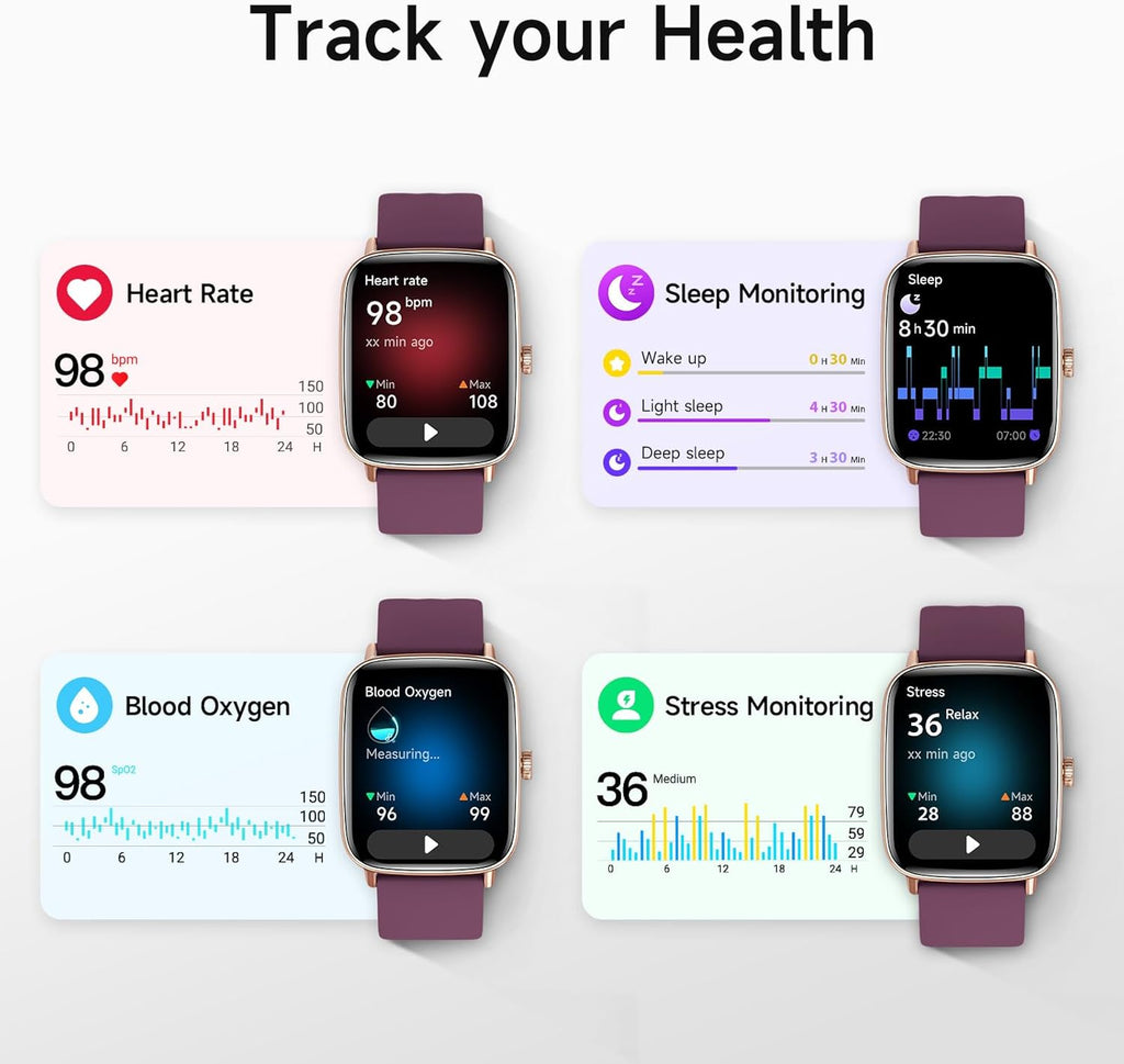Reloj inteligente para mujeres, pantalla HD de 1.85" compatible...