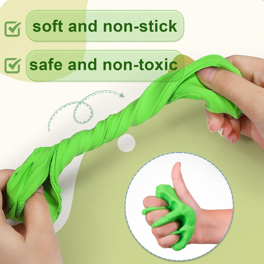 Ixiaoyoo Arcilla seca al aire para niños, kit de arcilla mágica de...