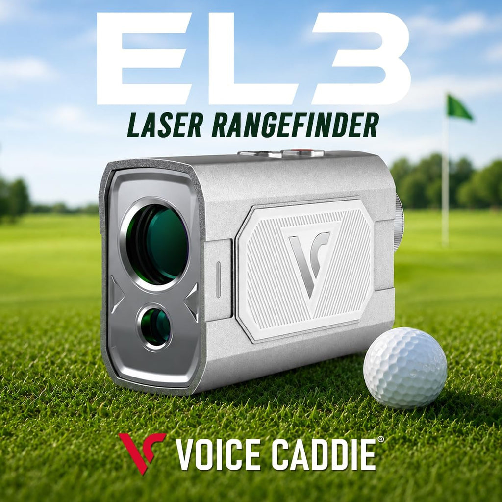 Voice Caddie Telémetro de golf láser EL3 con modo bola a pasador, p...