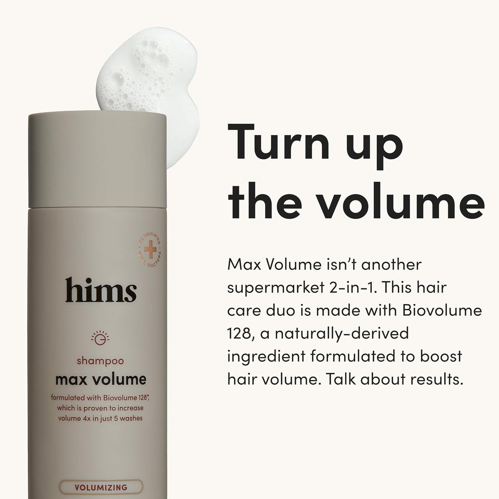 hims Max Volume - Juego de champú y acondicionador - Biovolume 128,...
