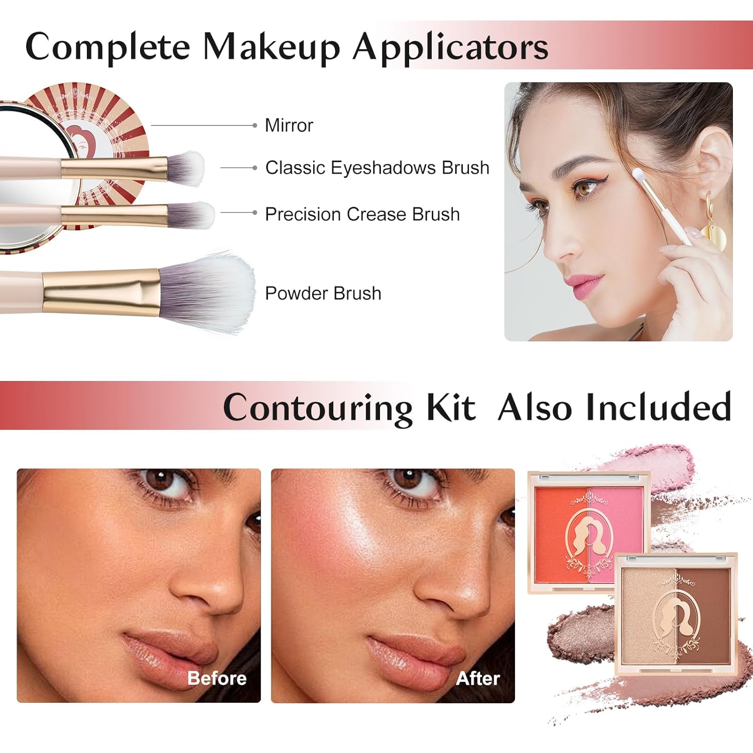 Kit de Maquillaje Todo en Uno Color Nymph para Chicas Adolescentes,...