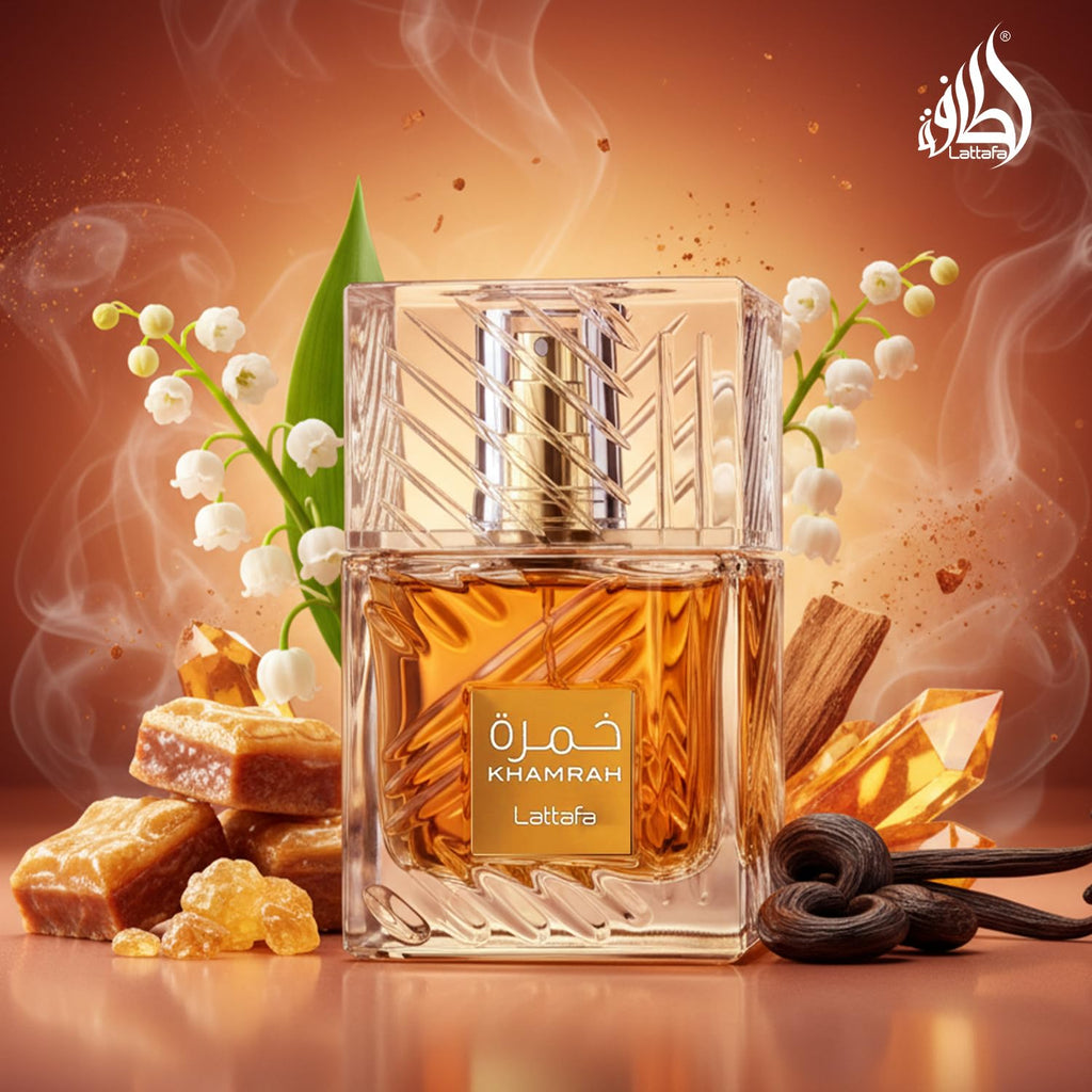 Lattafa Khamrah - Vainilla, picante cálido, ámbar, canela - Perfume...