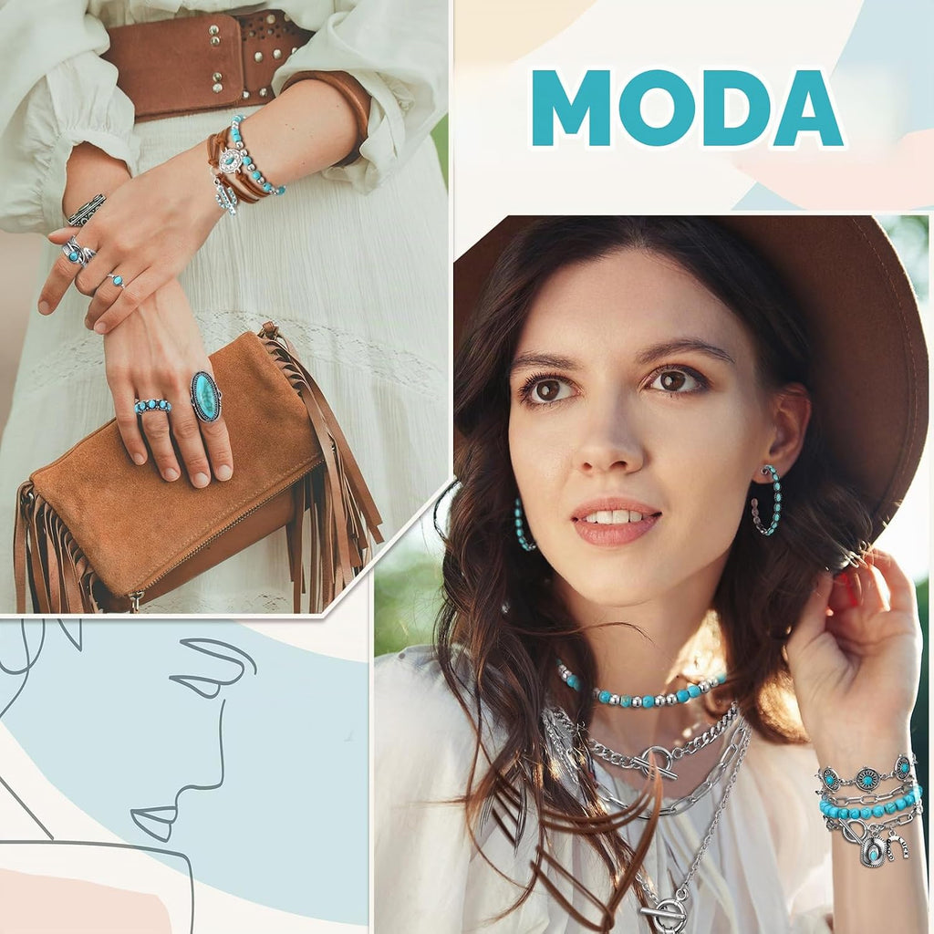 Inbagi Maitys 15 Pcs Halloween Joyería para Mujer Conjunto de Colla...