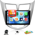 CAMECHO Radio estéreo de coche 4G+64G para Hyundai Accent Verna Sol...
