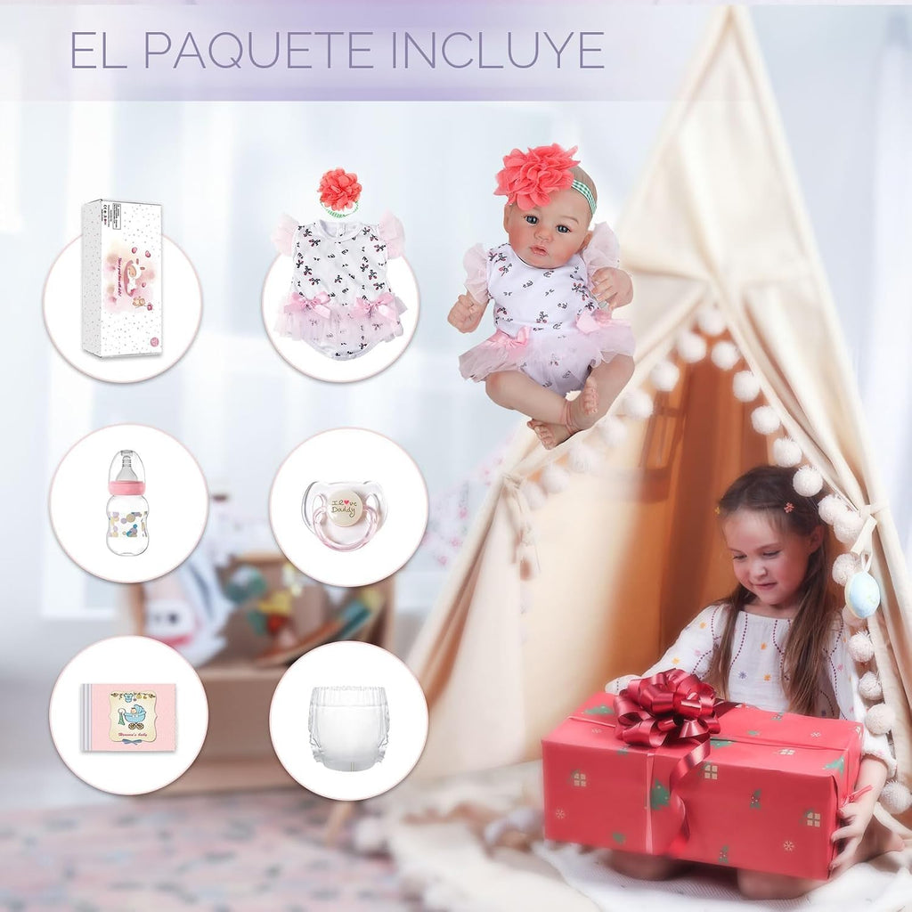 WOOROY Muñecas Realistas de Bebé Reborn, 18 Pulgadas Realista Recié...