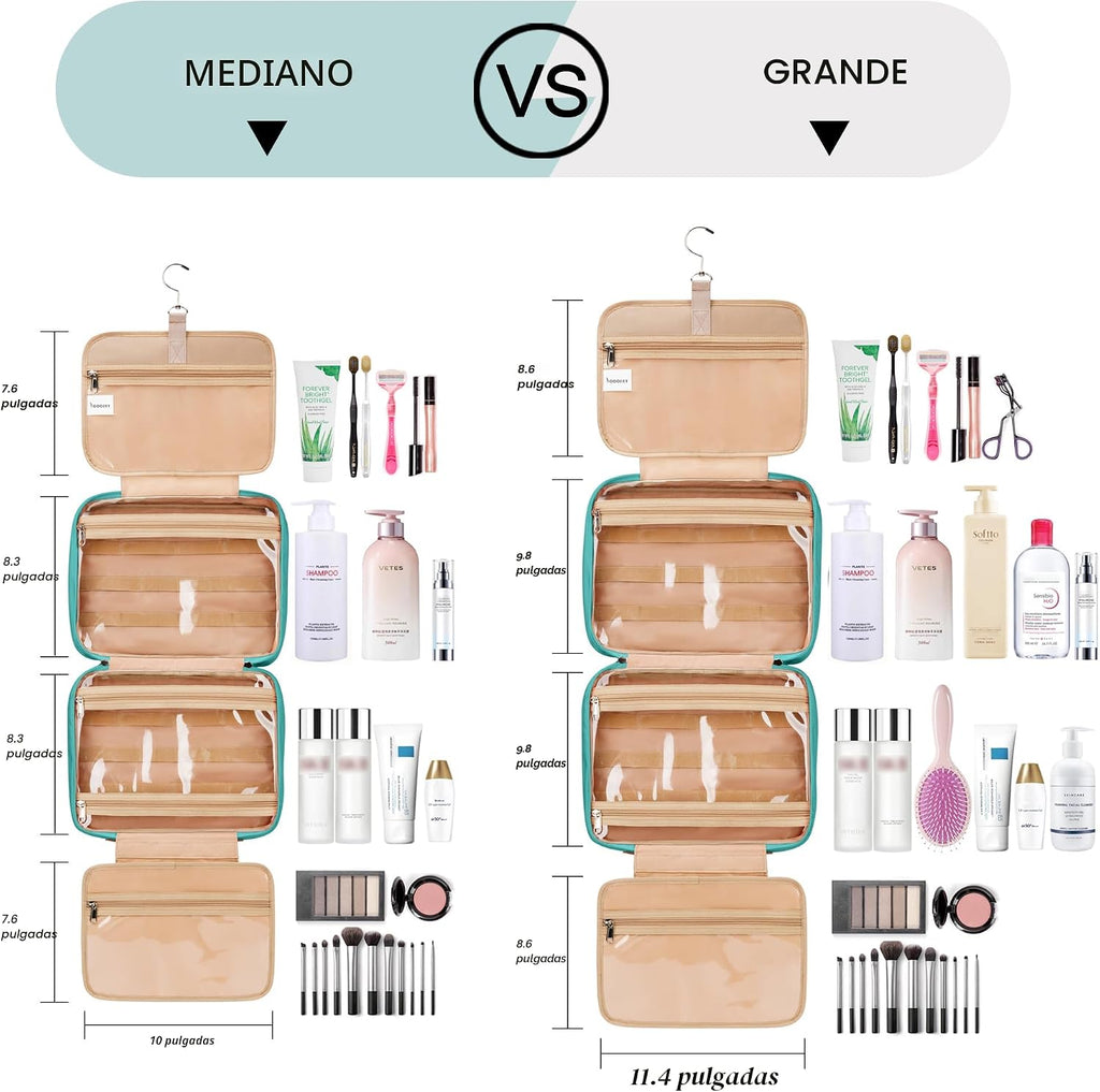COOSKY Neceser colgante de viaje para mujer, artículos esenciales p...