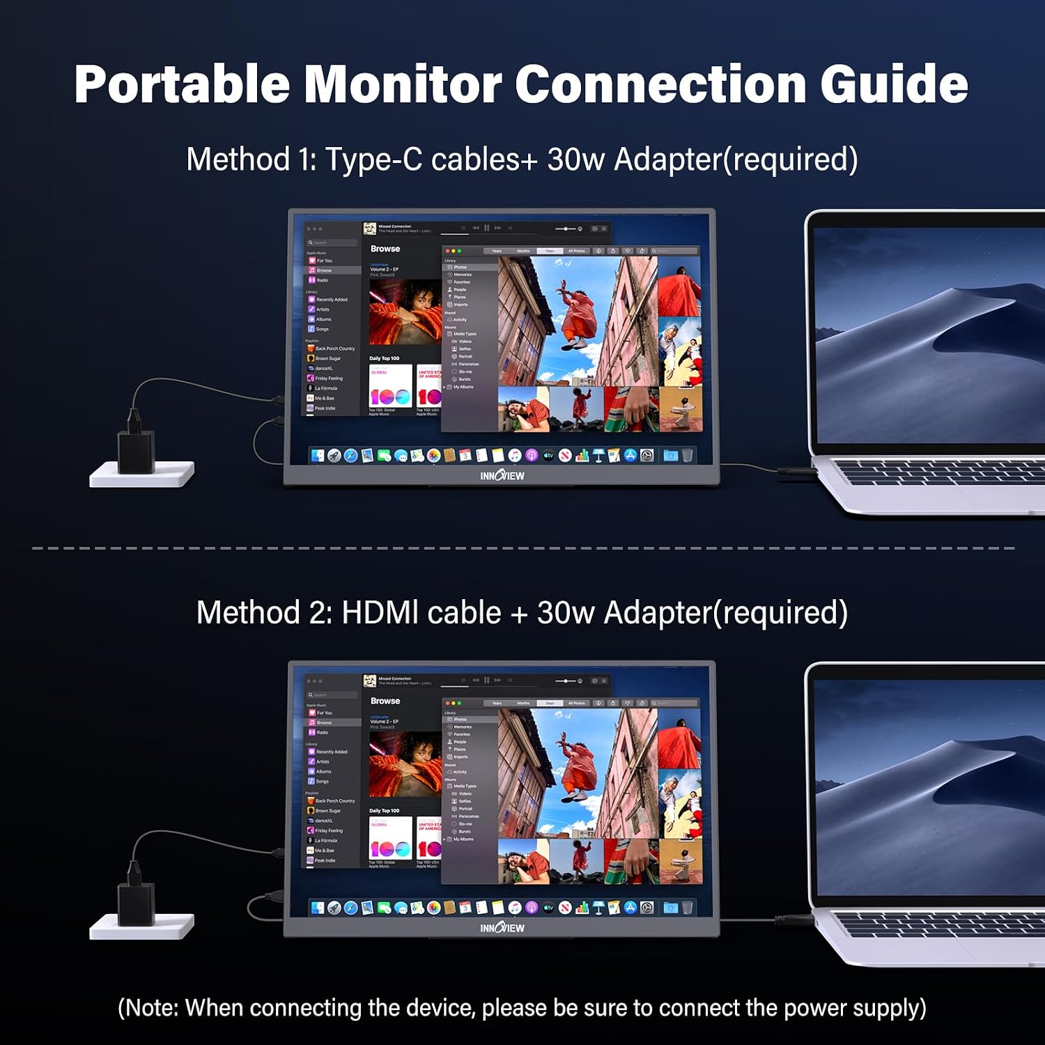 InnoView Monitor portátil de 15.6" 60Hz 4K UHD 3840x2160 | 100%...