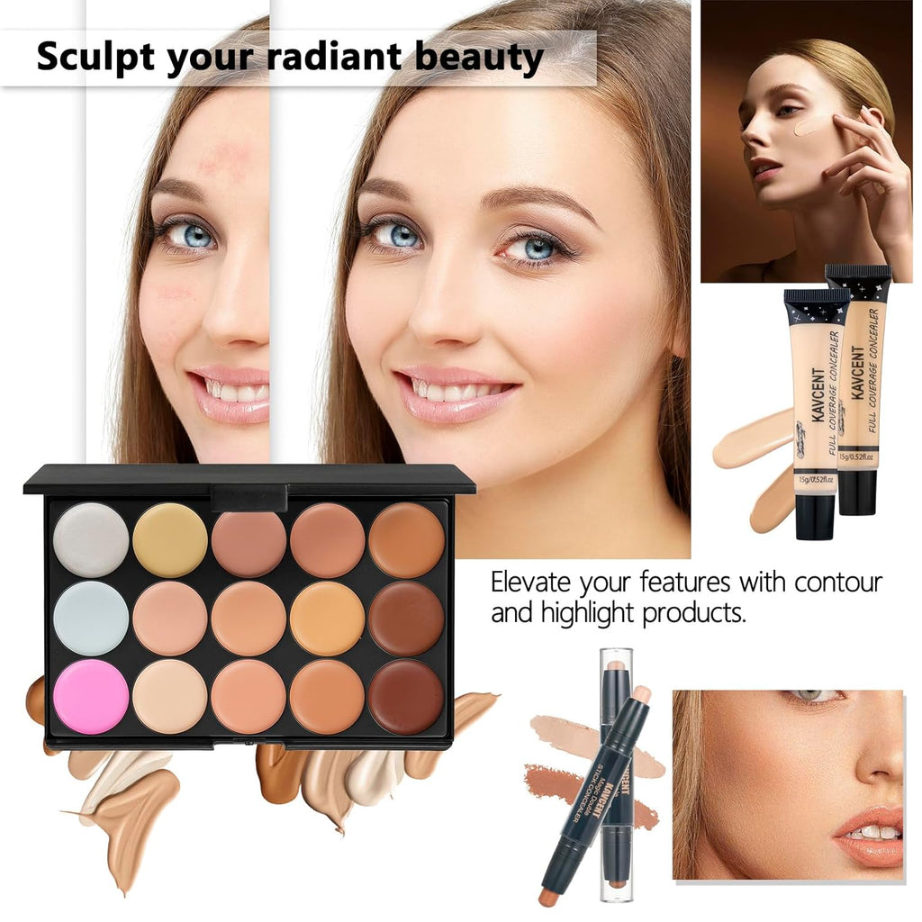 Juego de maquillaje para adolescentes, kit de maquillaje para mujer...