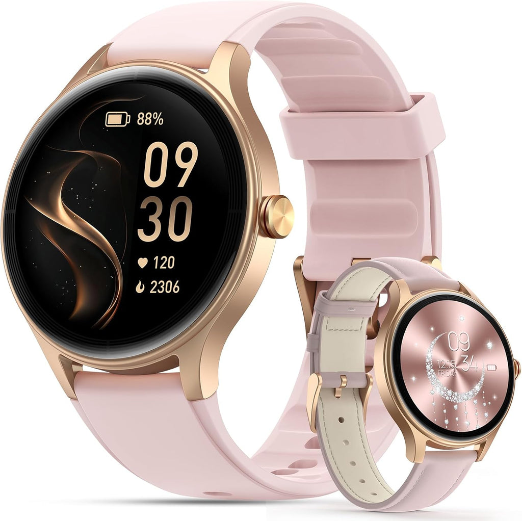 Woneligo Reloj inteligente, reloj AMOLED de fitness con pantalla tá...