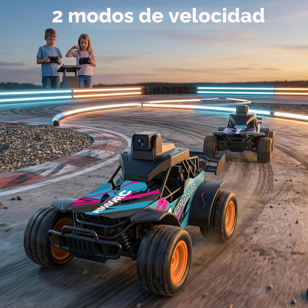 Auto RC con cámara, camión de control remoto de 2.4 GHz con pantall...