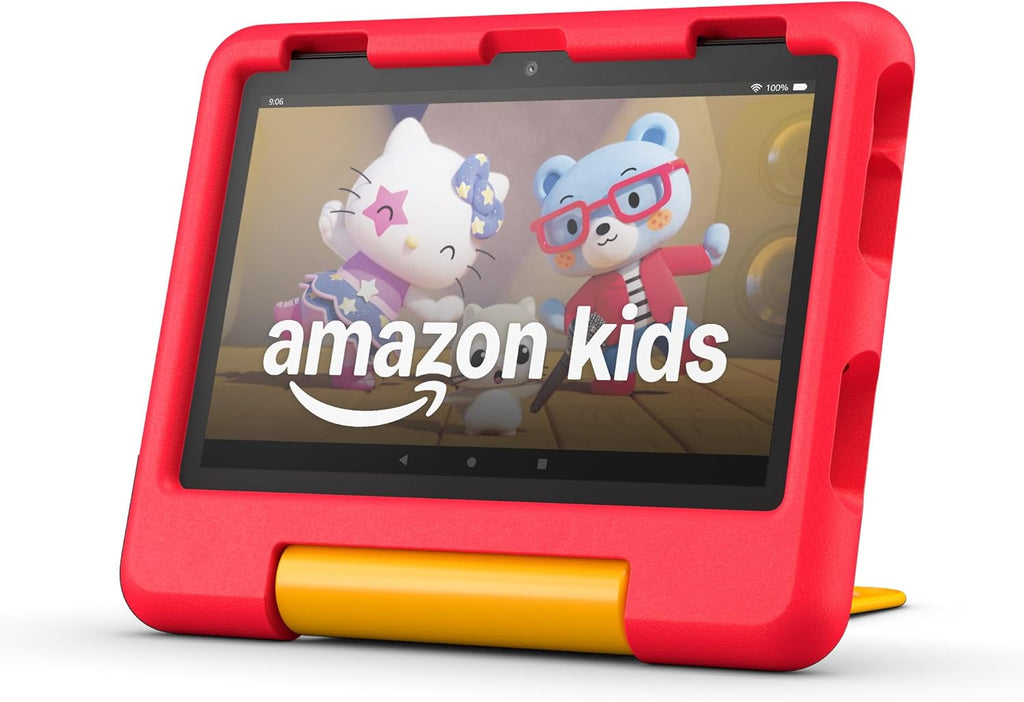 Tablet Amazon Fire HD 8 Kids (últ. modelo), de 3 a 7 años. Con bril...