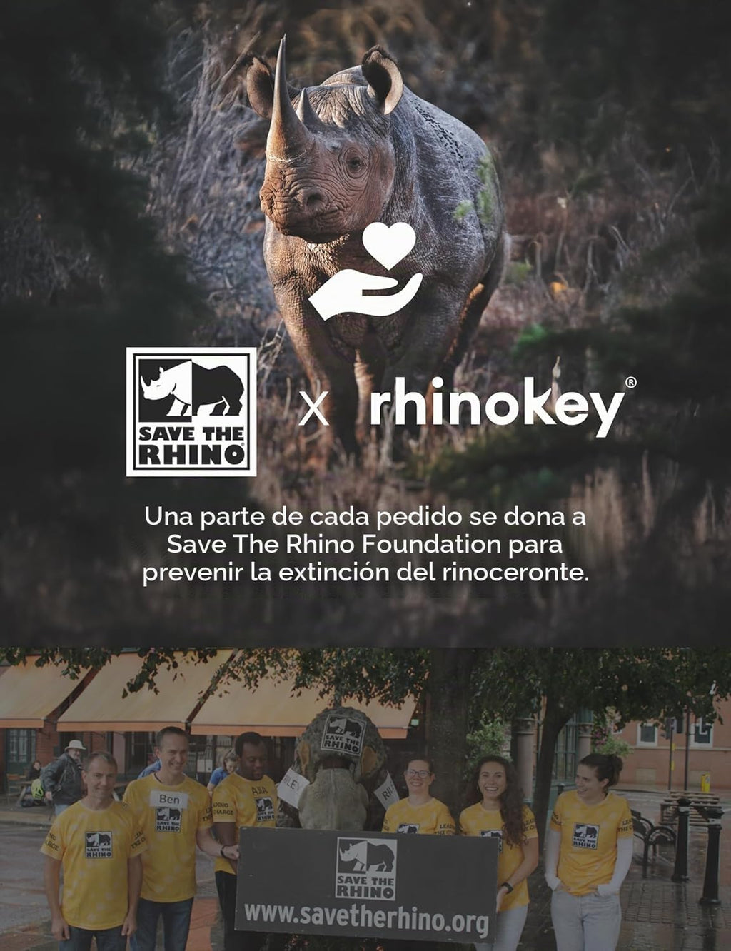 Rhinokey® Tarjeta de seguimiento de billetera Android funciona con...