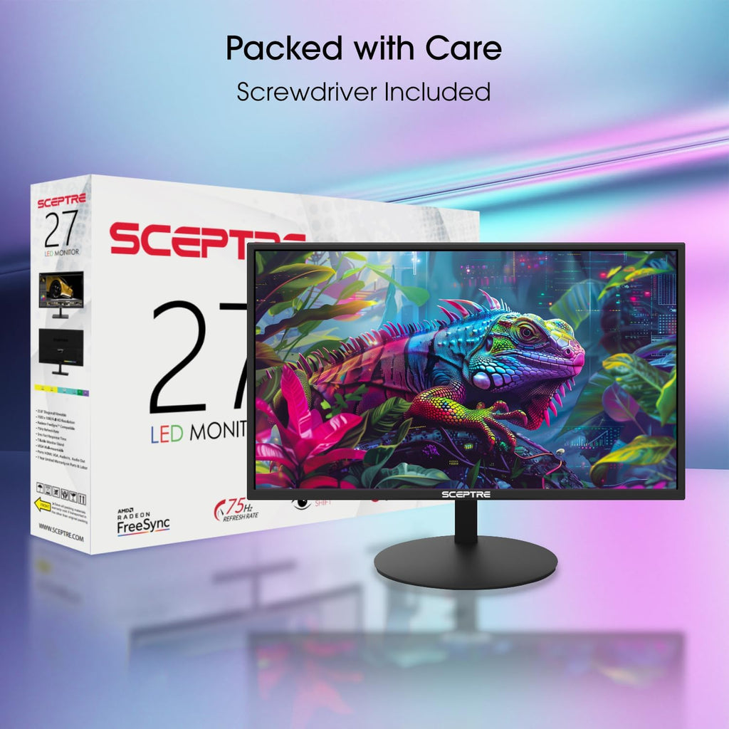 Sceptre E275W-19203R - Monitor LED de 27 pulgadas 1080P 99% sRGB, 2...