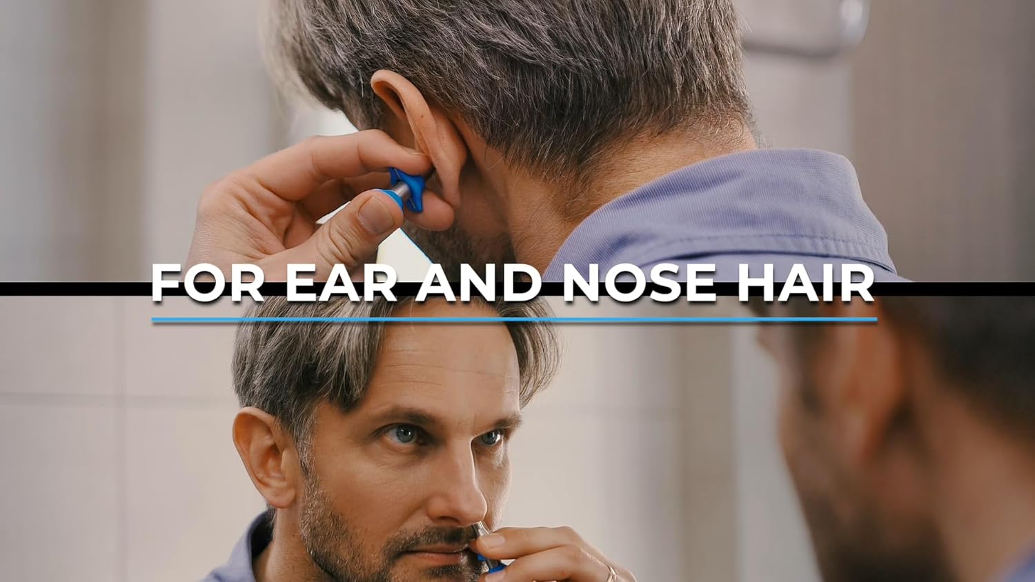 EQUADOSE Tweezy - Removedor de vello de nariz y orejas para hombres...