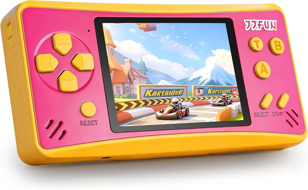 JJFUN Consola de juegos portátil para niños: pantalla de 3.2 pulgad...