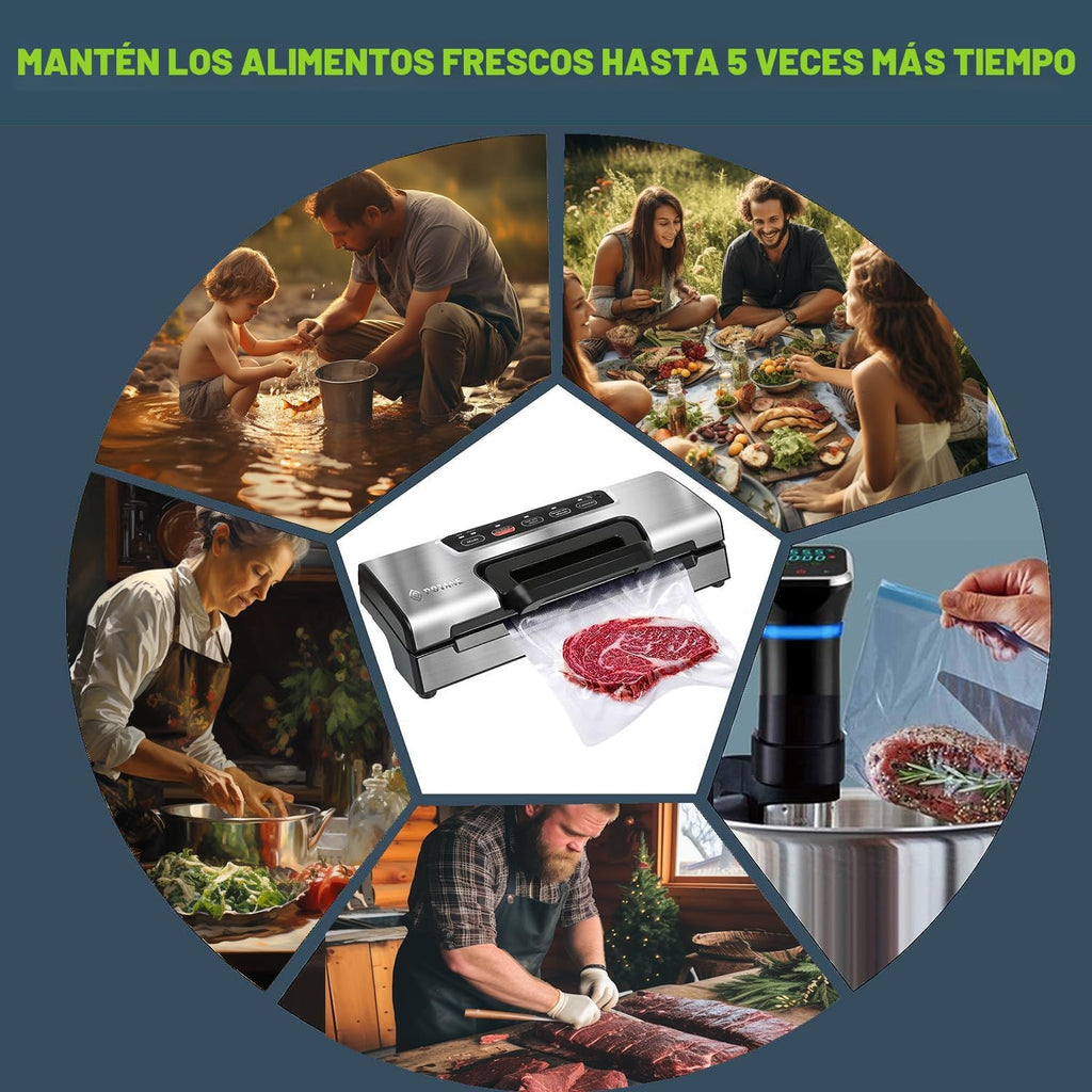 Potane Máquina de vacío de precisión, sellador de alimentos profesi...
