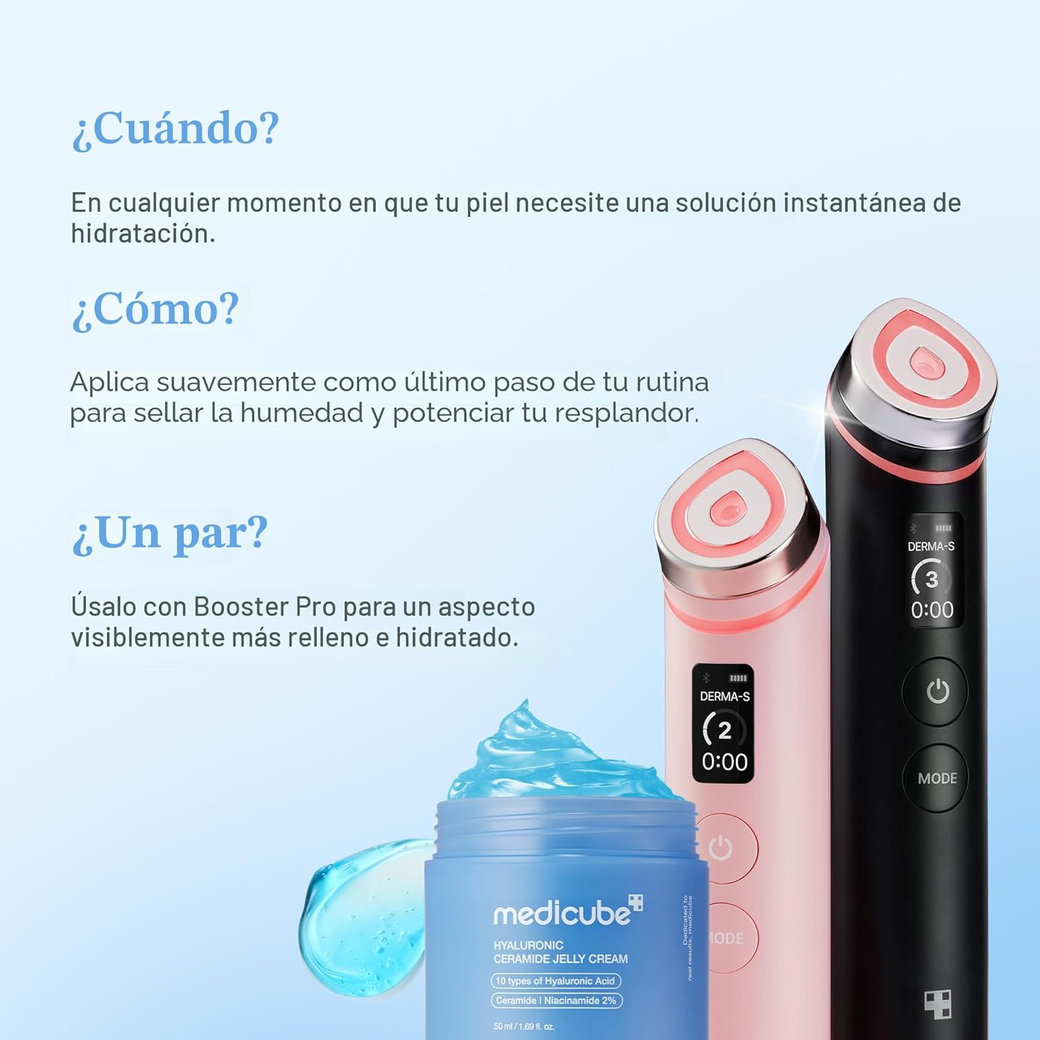 medicube Crema en Gel Hidratante de Ácido Hialurónico | Hidratante...