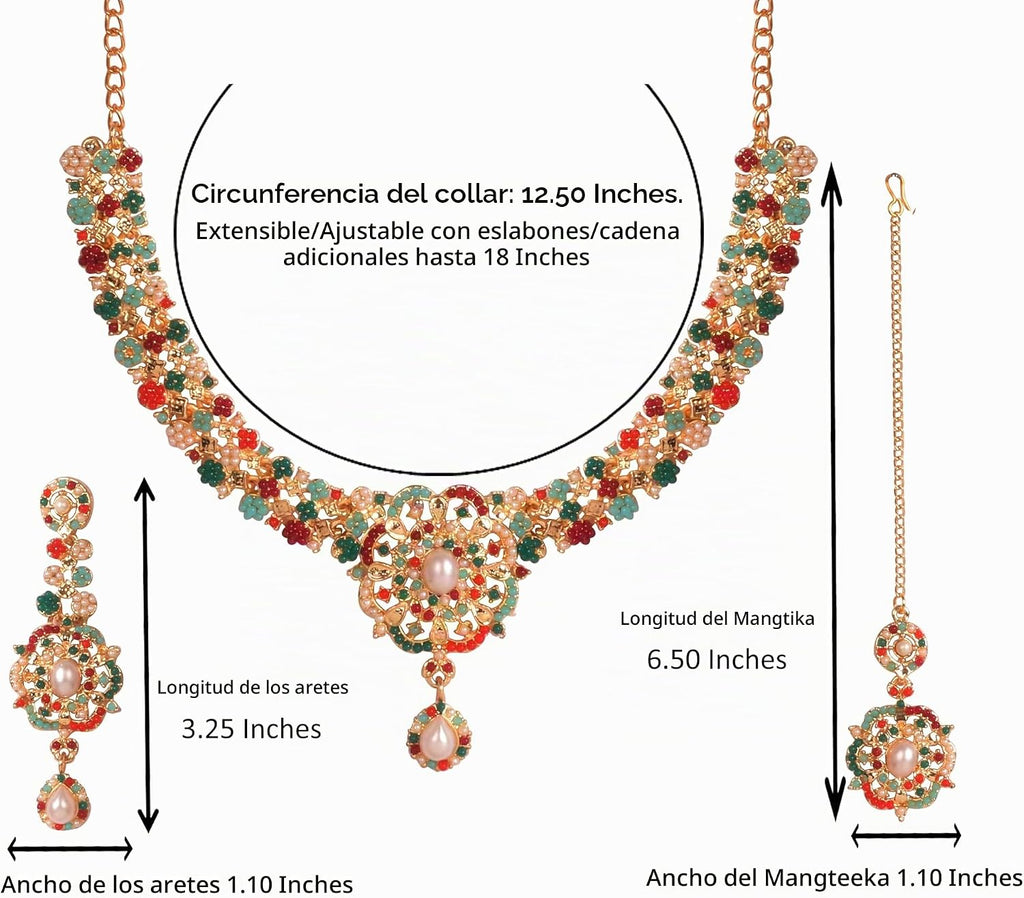 Conjuntos de joyas Touchstone para mujer, joyería india para boda,...