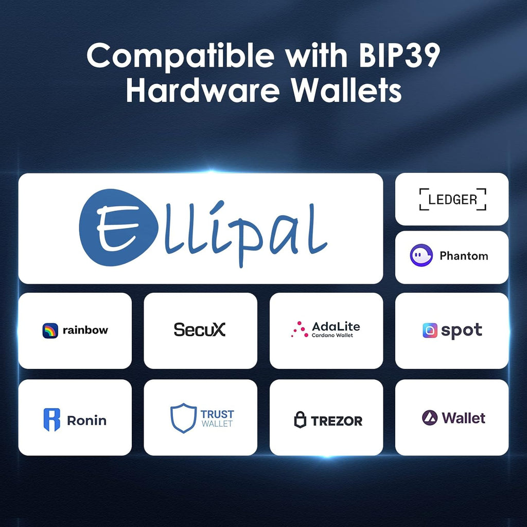 ELLIPAL Copia de Seguridad de Frases Cripto, Caja de Almacenamiento...